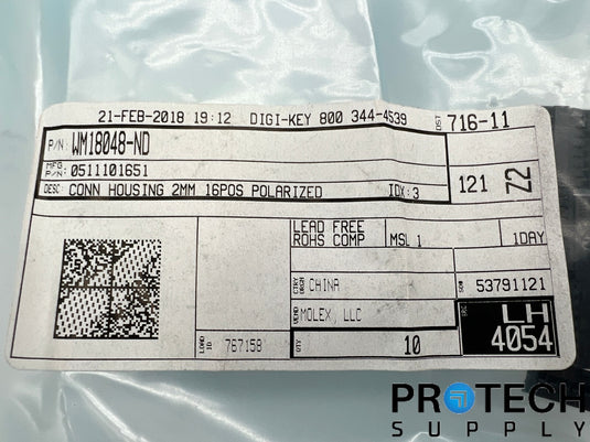 7/Pk Molex 16 Rectangular Connectors WM1128CT-ND with WARRANTY