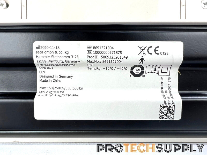 Load image into Gallery viewer, Seca 869 Flat Scale 550 lbs/250 kg Capacity with WARRANTY
