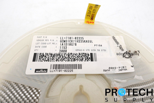 (Approx. 2000) Murata GCM31CR71H225KA55L Ceramic Capacitor with WARRANTY