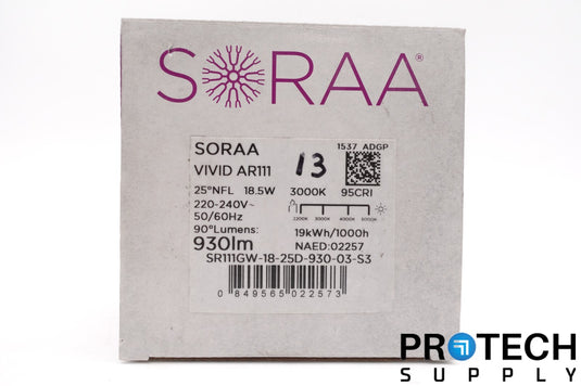 Soraa VIVID AR111 / LED Bulb 3000K / SR111GW-18-25D-930-03-S3 NEW with WARRANTY