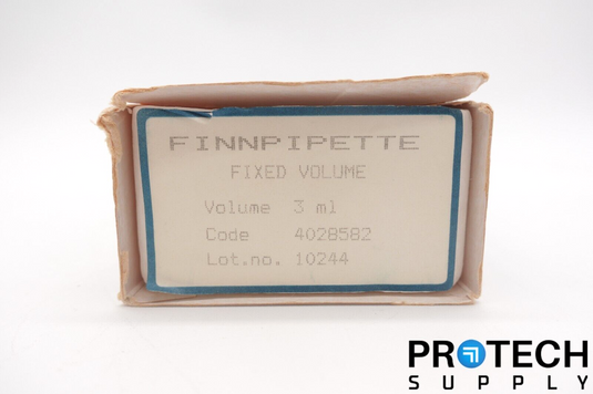 Labsystems FinnPipette / 3.0 ml Fixed / Single Channel Pipette NEW & WARRANTY