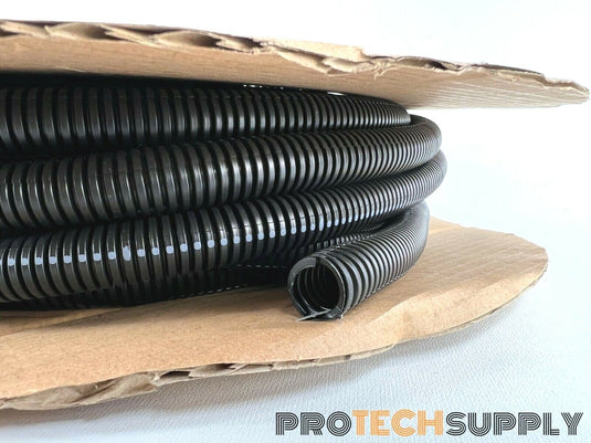 CRNYL CRNYL6/.5X50 Nylon Flexible Slit Corrugated Tubing 1/2" 50' Length 