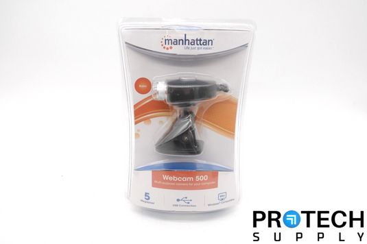 Manhattan 500 Webcam HD USB Webcam + USB Cable Extension with WARRANTY