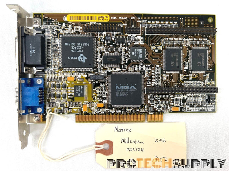 Load image into Gallery viewer, Matrox Millennium MGA-MIL/2N 2Mb Video Card GPU with WARRANTY
