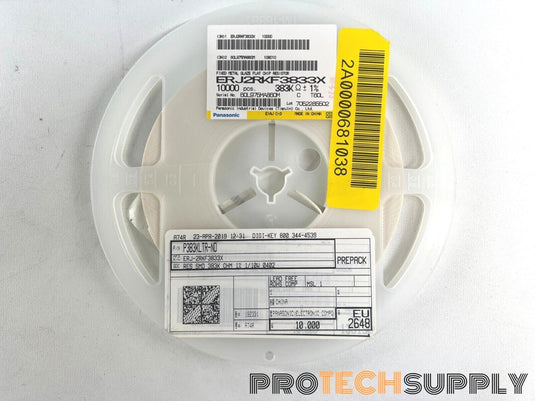 Roll of 10000 Panasonic ERJ-2RKF3833X Thick Film Chip Resistor 383 k w/ WARRANTY