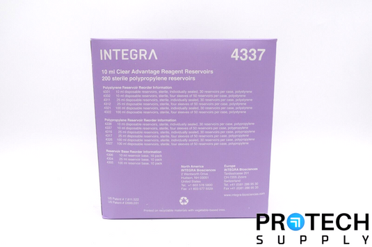 (200 Pcs) INTEGRA 4337 10mL Polystyrene Disposable Reagent Reservoirs NEW