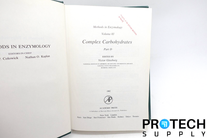 Load image into Gallery viewer, Methods in Enzymology: Complex Carbohydrates Vol. 83 Part D - by Victor Ginsburg
