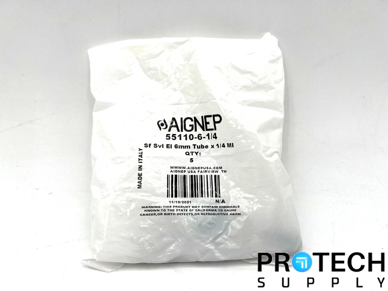 Load image into Gallery viewer, 5/Pk Aignep 55110-6-1/4 Nylon Swivel Elbow NEW with WARRANTY

