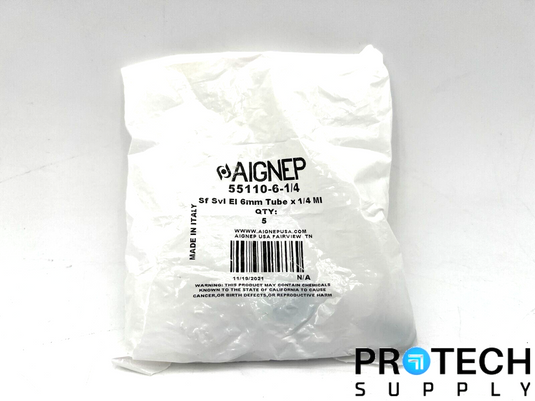5/Pk Aignep 55110-6-1/4 Nylon Swivel Elbow NEW with WARRANTY