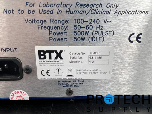 BTX ECM 630 Electro Cell Manipulator PrecisionPulse with WARRANTY