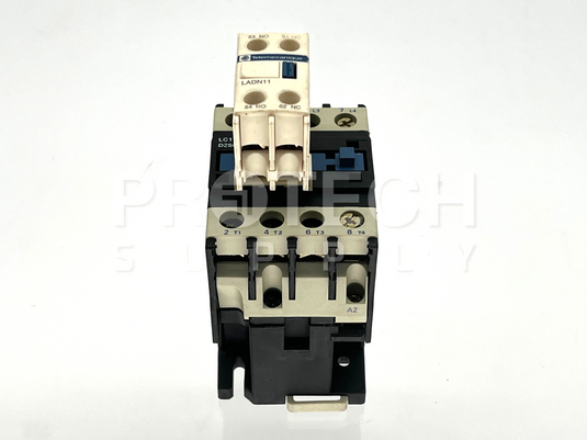 Telemecanique LC1 D25004 Contactor + LADN11 Auxiliary Contact Block w/ WARRANTY