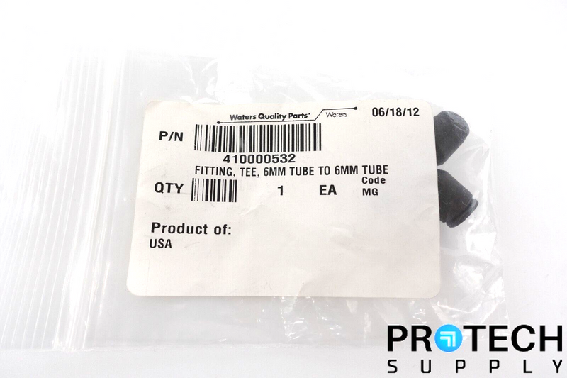 Load image into Gallery viewer, Waters 410000532 Chromatography Tee Fitting 6mm Tube NEW with WARRANTY
