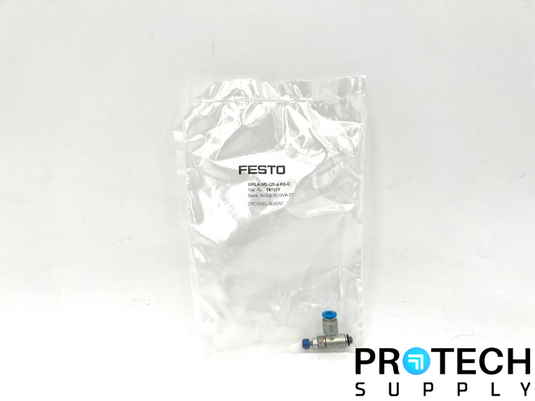 Festo GRLA-M5-QS-4-RS-D Flow Control Valve NEW with WARRANTY