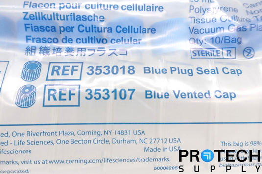 10/Pk Falcon 353018 Blue Plug Seal Cap 25mL NEW with WARRANTY