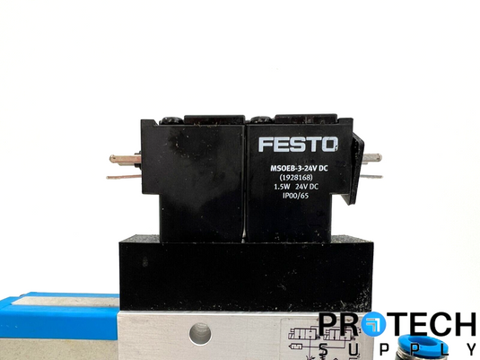 Assy Festo VADMI-140 Vacuum Generator + MSOEB-3-24V Solenoid Valve w/ WARRANTY