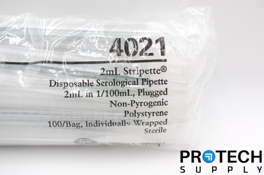 (Bag of 100) Corning 4021 Disposable Serological Pipette NEW