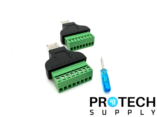 (2/Pk) Poyiccot X001ZEQX2F Network Adapter to CCTV / Cat5 / Cat6 NEW w/ WARRANTY