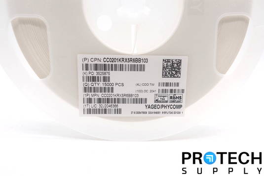 15000/Reel YAGEO CC0201KRX5R6BB103 ±10% 10V Ceramic Capacitor X5R NEW