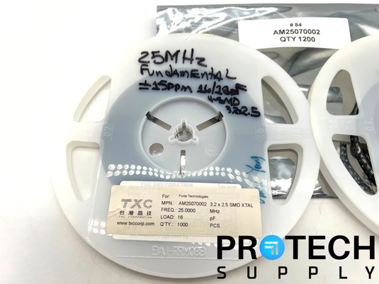 (1200/Pk) TXC Corporation AM25070002 Crystal 25 MHz with WARRANTY