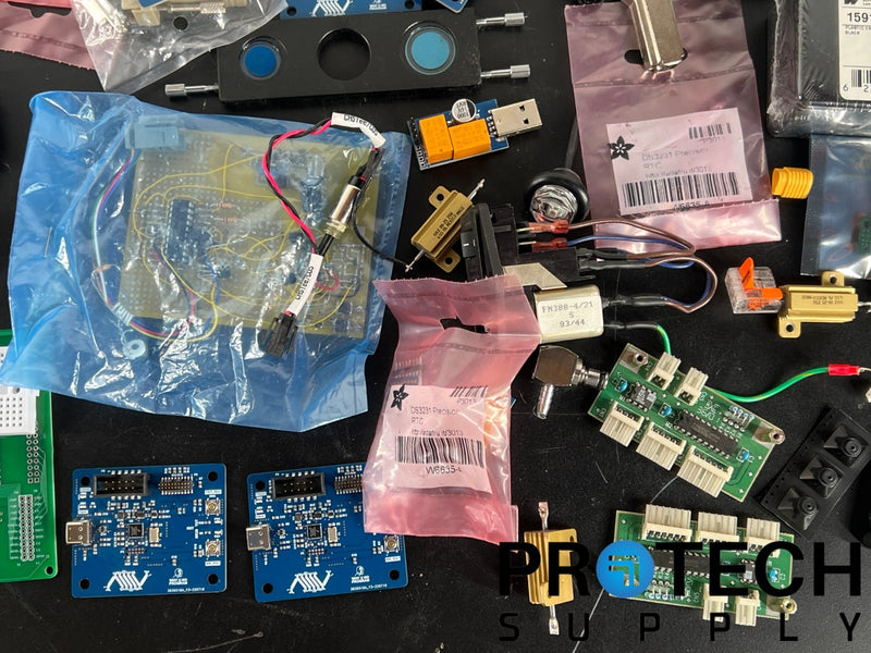Load image into Gallery viewer, Lot of Misc Electronics Prototype Boards Adapters Wires
