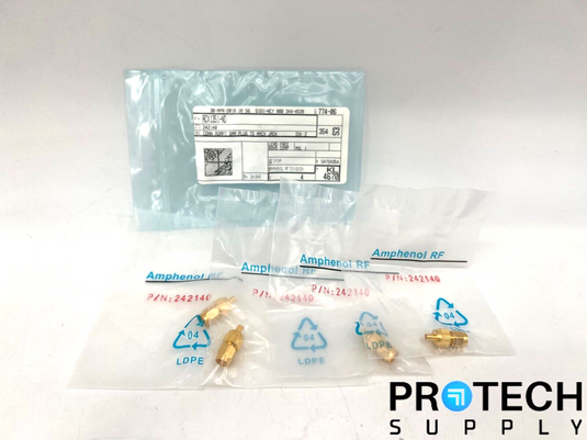 4/Pk Amphenol RF Adapter Coaxial Connector SMA Plug ACX1351-ND NEW with WARRANTY
