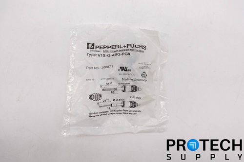 Pepperl + Fuchs V1S-G-ABG-PG9 Field Attachable Male Connector NEW with WARRANTY
