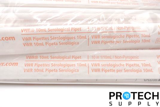 (25/Pk) VWR 89130-898 Serological Pipet 10 ml Polystyrene Total NEW