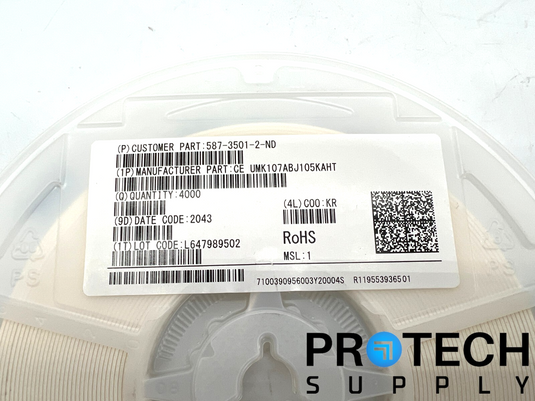 4000/Pk Taiyo Yuden UMK107ABJ105KAHT Ceramic Capacitor X5R 50V NEW
