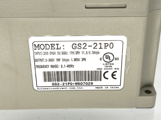 Automation Direct GS2-21P0 AC Micro Drive with WARRANTY