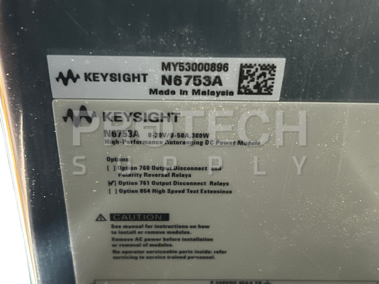 Keysight N6753A Autoranging DC Power Module NEW SEALED GUARANTEED