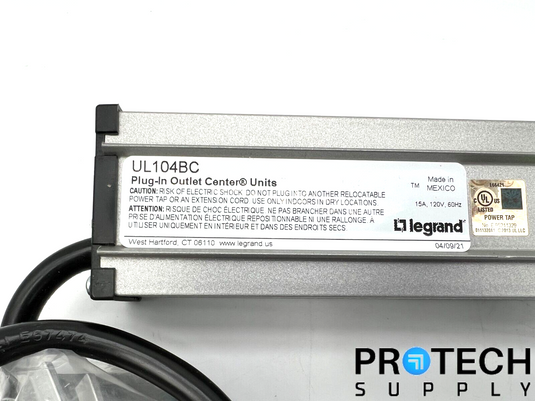Wiremold UL104BC Plug-in Outlet Center Units NEW with WARRANTY