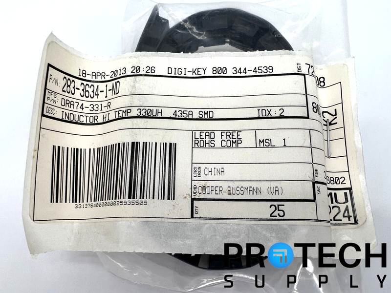 Load image into Gallery viewer, (25/Pk) Electronics Division DRA74-331-R Shielded Inductor 330µH NEW w/ WARRANTY
