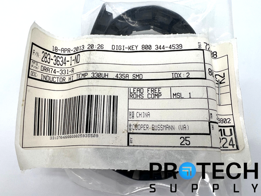 (25/Pk) Electronics Division DRA74-331-R Shielded Inductor 330µH NEW w/ WARRANTY