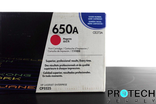 Genuine HP CE273A Magenta LaserJet Toner Cartridge 650A SEALED NEW with WARRANTY