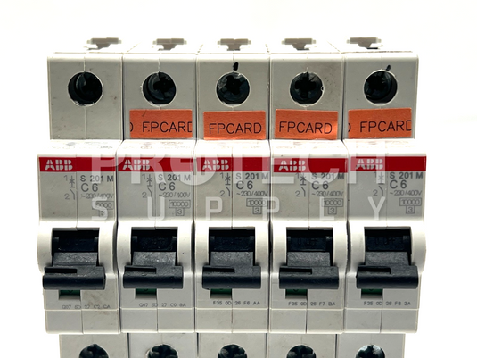 (Lot of 5) ABB 2CDS271001R0064 Circuit Breaker 6A 1-Pole 230/400V with WARRANTY