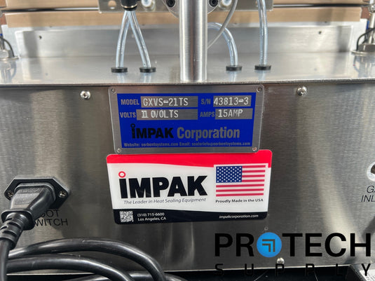 Impak GXVS-21TS Dual Retractable Nozzle Vacuum Sealer with WARRANTY
