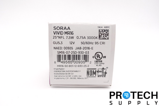 Soraa Vivid MR16 / LED Bulb GU5.3 3000K 25° / SM16-07-25D-930-03 NEW w/ WARRANTY