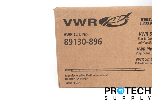 (Case of 100) VWR 89130-896 5mL Serological Pipet 5 in 1/10mL NEW with WARRANTY