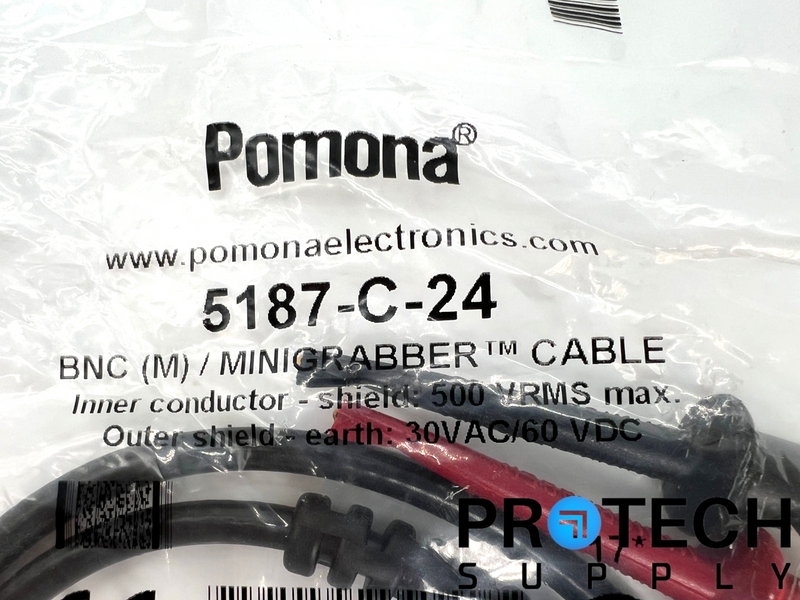 Load image into Gallery viewer, Pomona 5187-C-24 BNC Male Plug To Mini Hook NEW with WARRANTY
