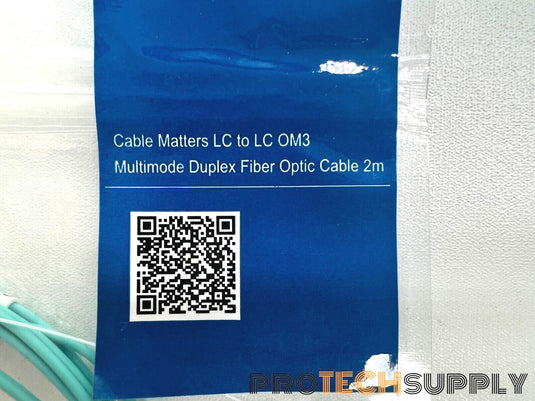 NEW Cable Matters 120007-2m-US 2m LC to LC OM3 Duplex Fiber Cable with WARRANTY