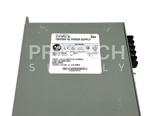 Allen Bradley 1771P7/D AC Power Supply Rev A04 with WARRANTY