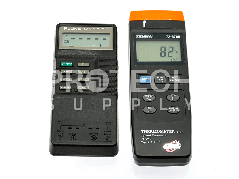 Load image into Gallery viewer, (Lot of 2) 1 x Fluke 52 K/J + 1x Tenma 72-6700 IR Thermometer GUARANTEED
