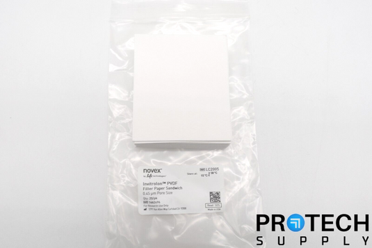 20/Pk INVITROGEN LC2005 Invitrolon PVDF Filter Paper Sandwich 0.45μm NEW