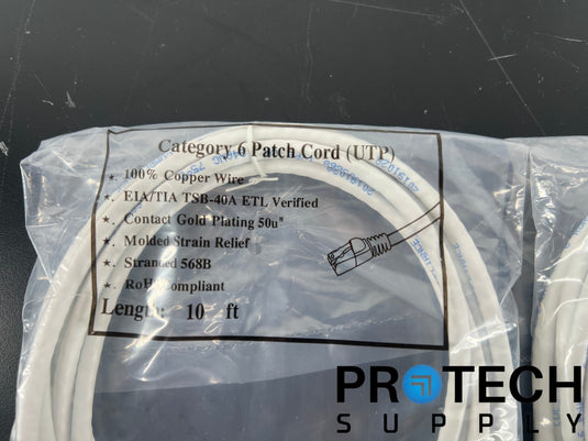 (Lot of 3) Ethernet TSB-40A 6 Patch Cord UTP Cable 10ft with WARRANTY