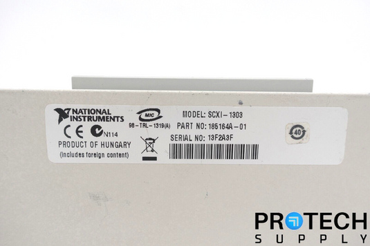National Instrument NI SCXI-1303 Isothermal Terminal Block 185164-01 w/ WARRANTY