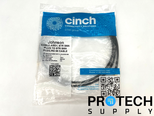 Cinch 415-0038-060 Cable Assembly Coaxial SMA to SMA NEW with WARRANTY