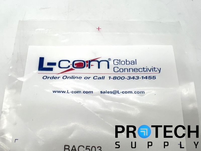 Load image into Gallery viewer, L-com BAC503 SMA Connector Plug 50Ohms Panel Mount Crimp NEW with WARRANTY
