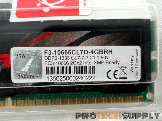 NEW (Pack of 2) G.Skill Ripjaws F3-10666CL7D-4GBRH Ram 4Gb (2Gbx2) DDR3-1333 