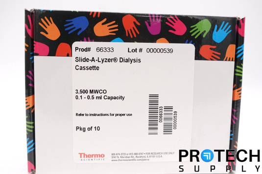 10/Pk Thermo 66333 Slide-A-Lyzer 3.5K Dialysis Cassette NEW with WARRANTY