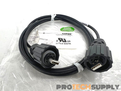 NEW Conec 17-200281 Circular Couple USB 2.0 A Male to Male 2m Cable w/ WARRANTY